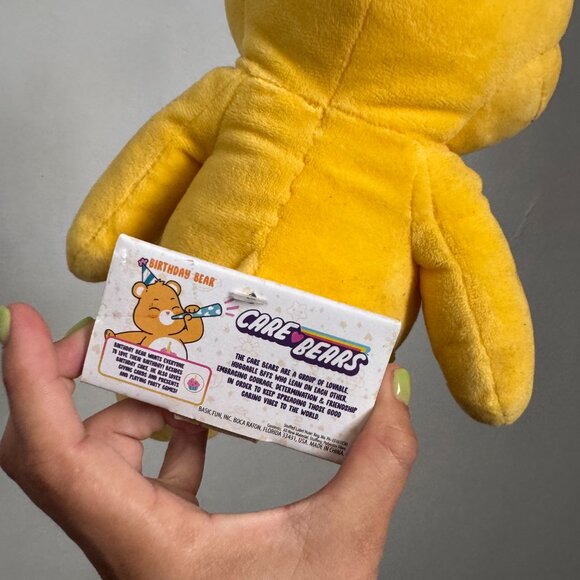 Care Bears Birthday Bear Plush Yellow 13" Stuffed Animal – Basic Fun - Picture 4 of 5